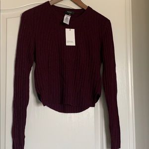 Aritzia cropped rib knitwear